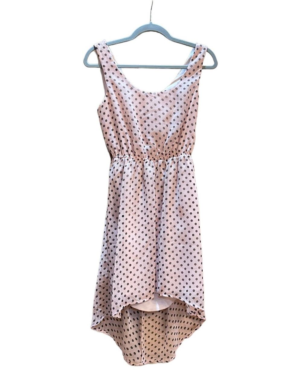Lovely Open Back Summer Dress Size Medium Polka Dots